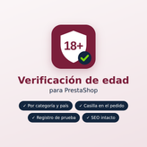 Portada del módulo de verificación de edad para PrestaShop