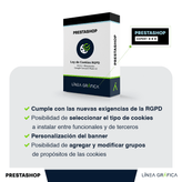 Módulo Ley de Cookies RGPD para PrestaShop con bloqueo y Google Consent Mode v2