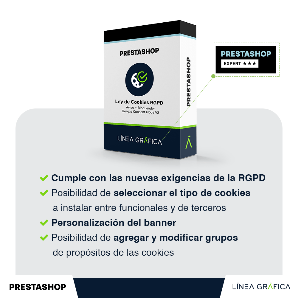 PACK RGPD y legal: 3 módulos Prestashop por el precio de 2