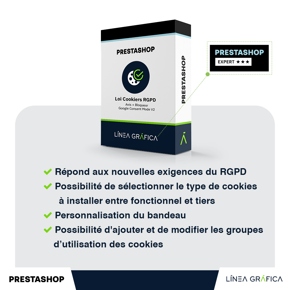 PACK RGPD y legal: 3 módulos Prestashop por el precio de 2