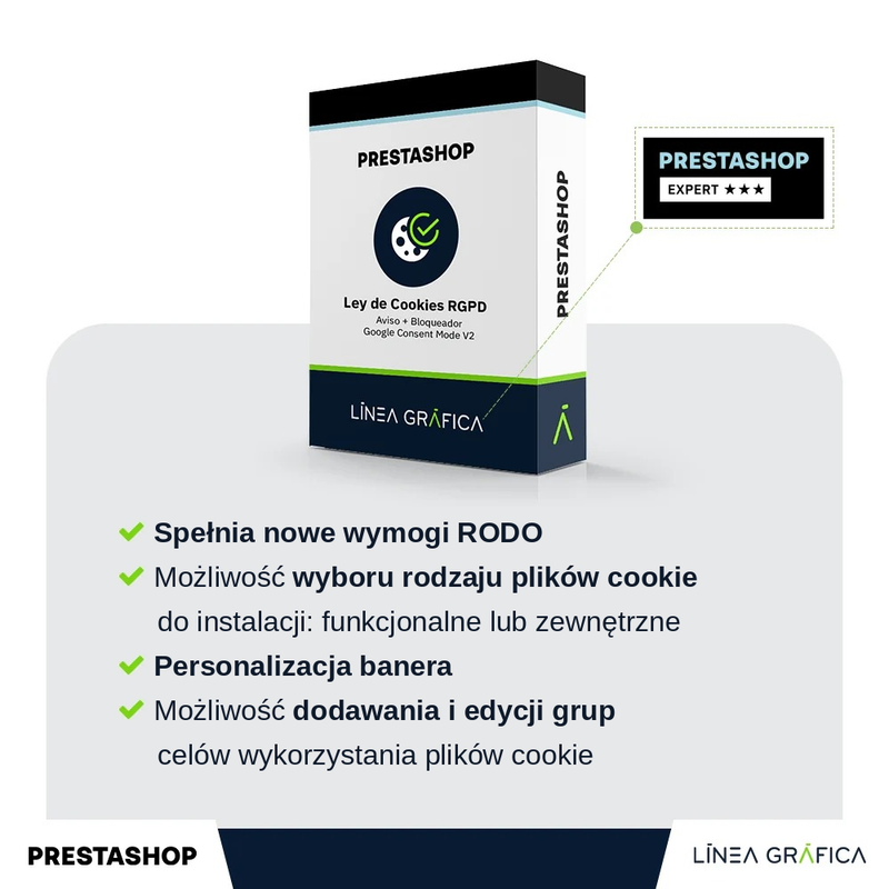 Moduł PrestaShop Cookies RODO z blokadą cookies i Google Consent Mode v2