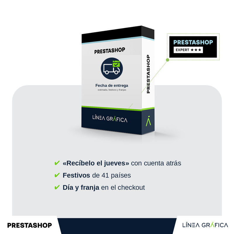 Módulo PrestaShop de fecha de entrega estimada, festivos y franjas horarias