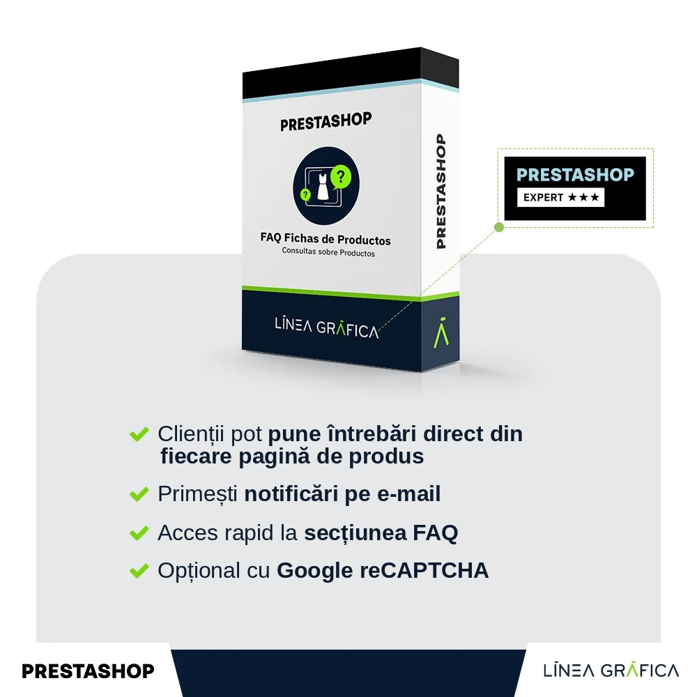 Modul Prestashop Întrebări despre produse – FAQ – vedere de ansamblu