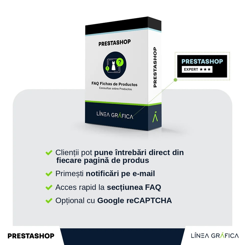 Modul Prestashop Întrebări despre produse – FAQ – vedere de ansamblu