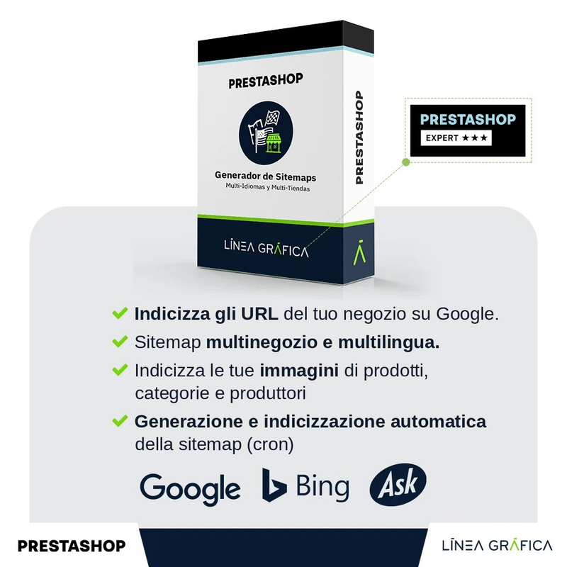 Modulo PrestaShop Sitemap XML Google Pro – copertina