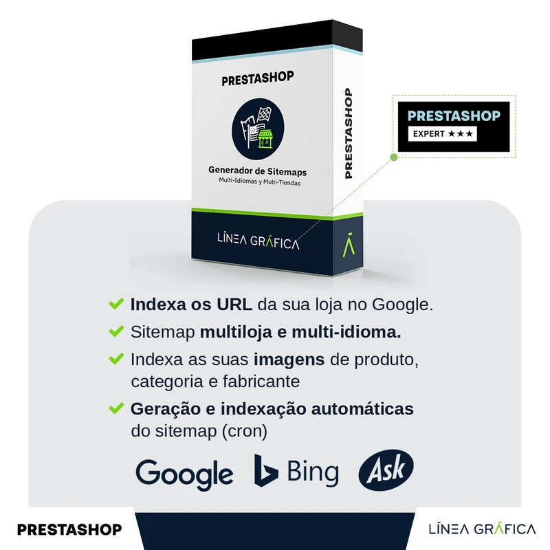 Módulo PrestaShop Sitemap XML Google Pro – capa