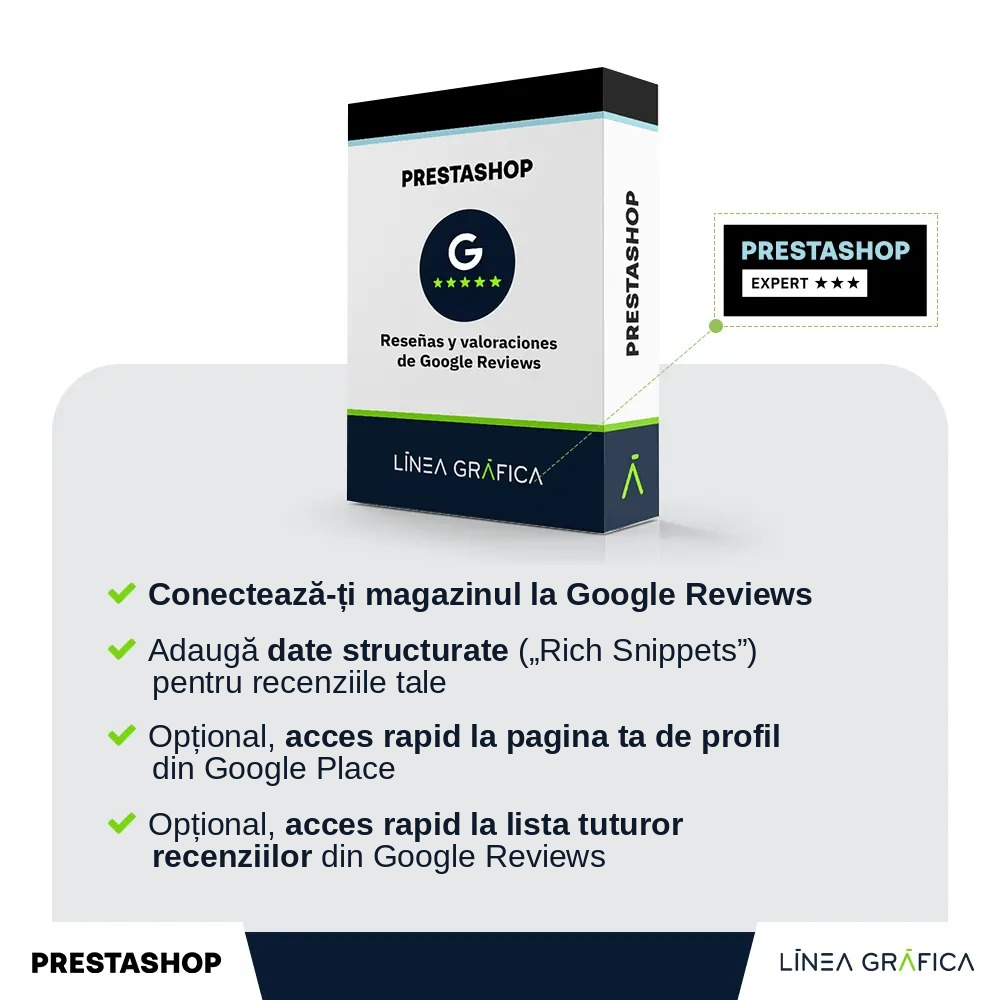 Modul PrestaShop pentru afișarea recenziilor Google în magazinul dumneavoastră