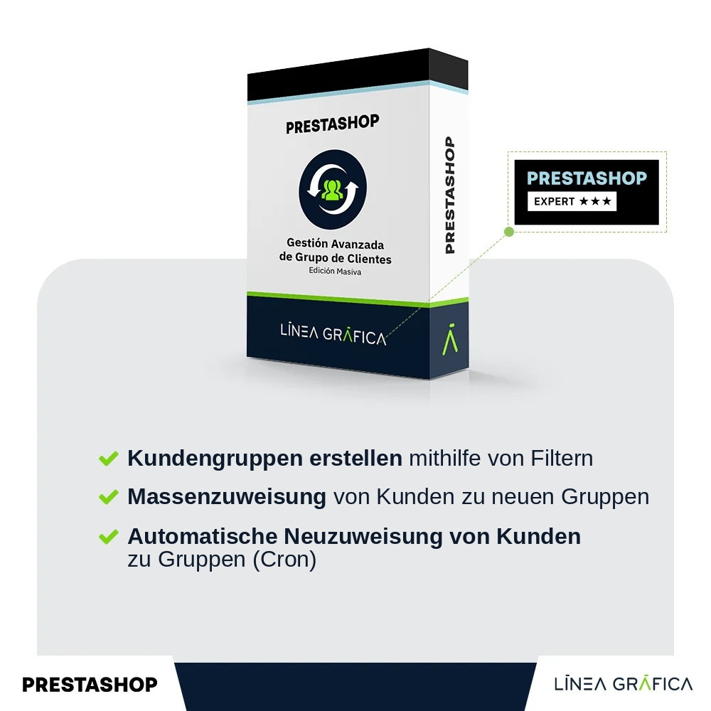PACK B2B-Suite: 2 PrestaShop-Module zum Vorteilspreis – enthält B2B-Kundengruppen