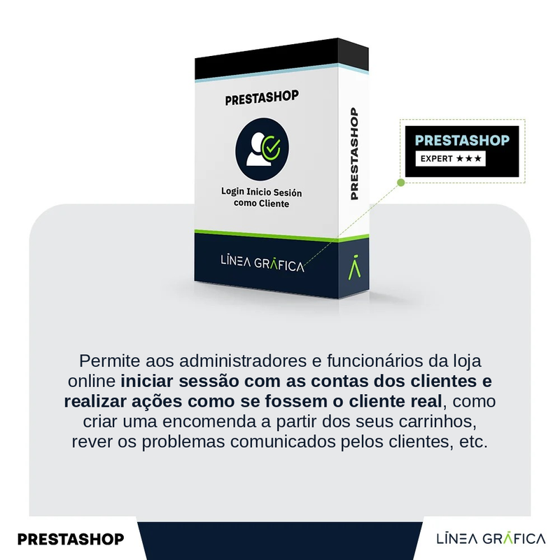 Módulo PrestaShop Login: iniciar sessão como cliente – visão geral