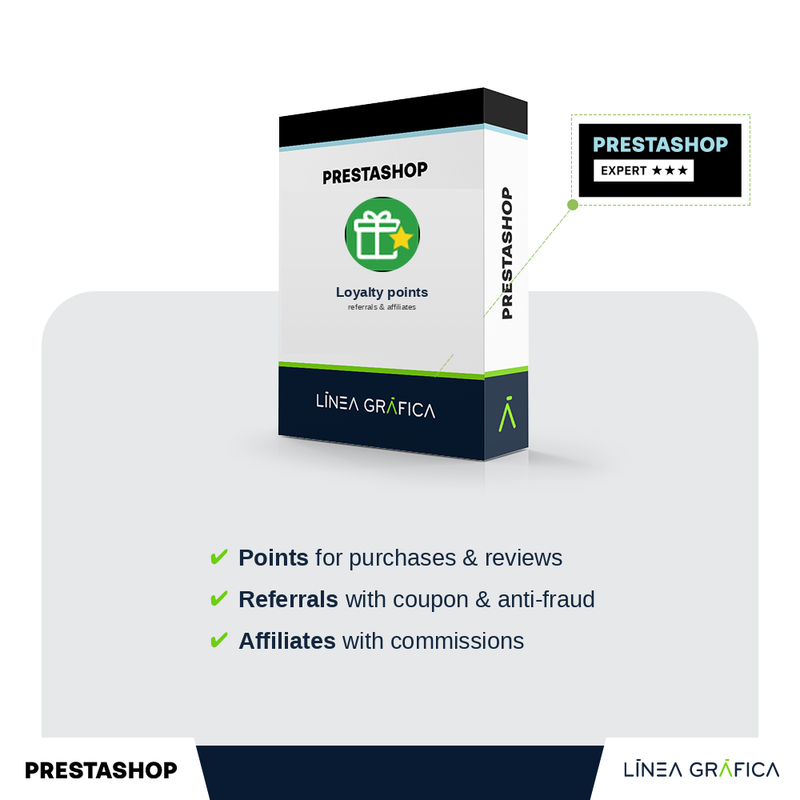 Cover of the PrestaShop loyalty points, referrals and affiliates module