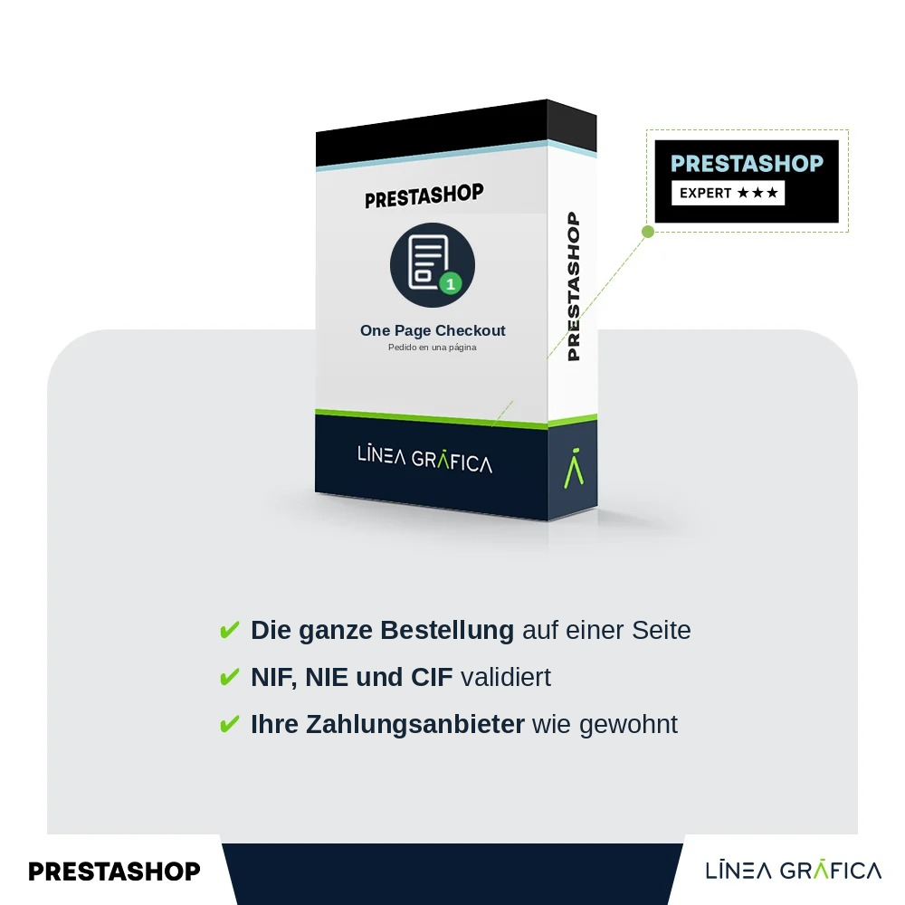 PrestaShop-Modul One Page Checkout: Bestellung auf einer Seite