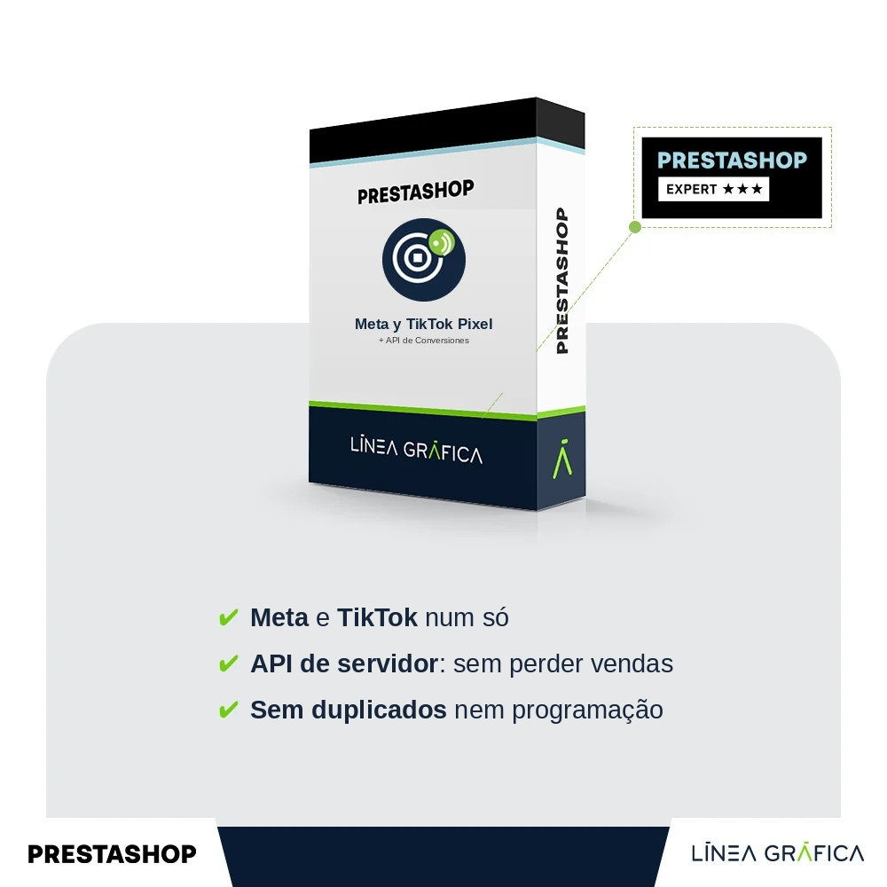Pixel da Meta e do TikTok com API de Conversões – módulo PrestaShop