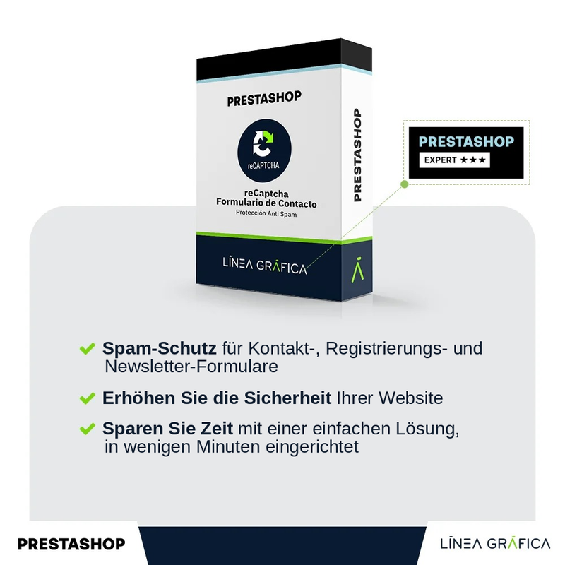 PrestaShop-Modul Captcha – reCaptcha – Anti-Spam-Schutz – Übersicht