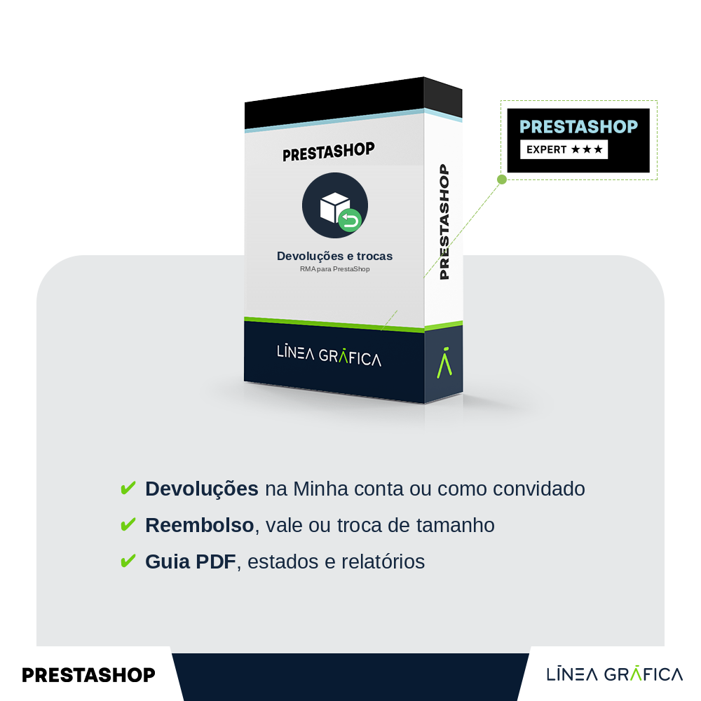 Módulo PrestaShop de devoluções e trocas (RMA)