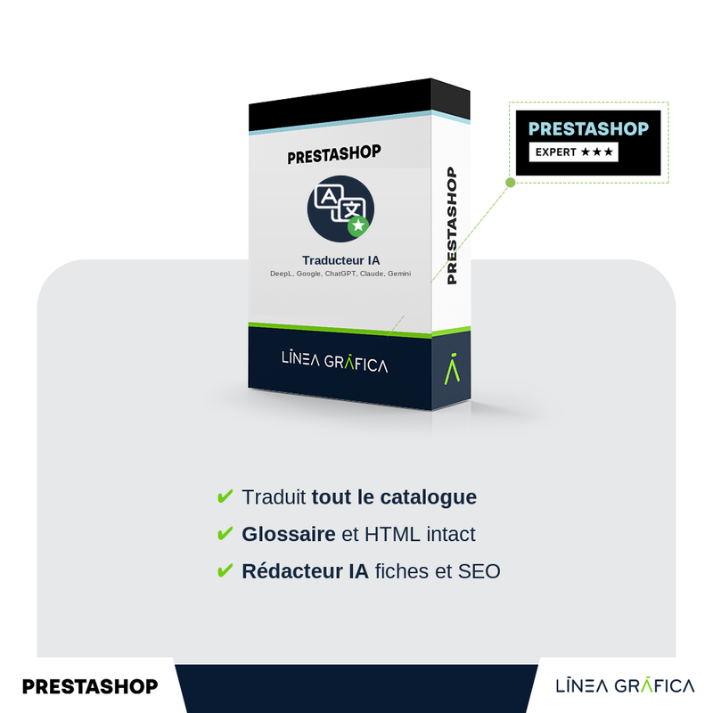 Module PrestaShop pour traduire la boutique avec DeepL, Google Traduction et ChatGPT
