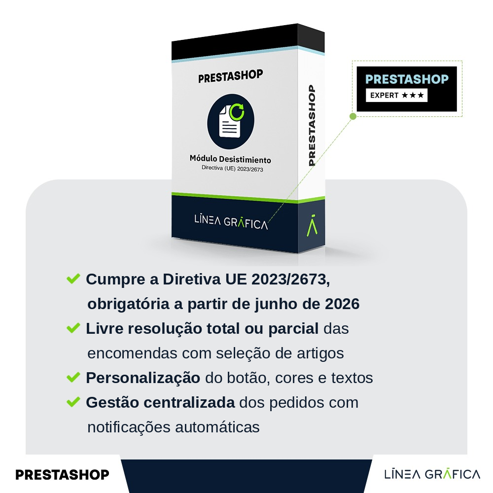 PACK RGPD e legal: 3 módulos PrestaShop pelo preço de 2 – inclui módulo de livre resolução UE