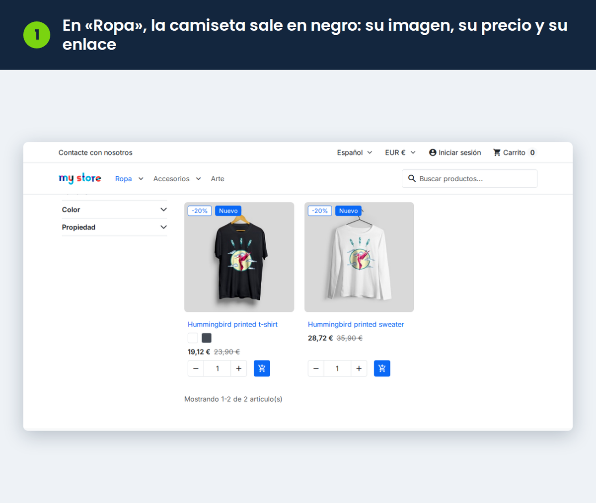 En «Ropa», la camiseta sale en negro: su imagen, su precio y su enlace