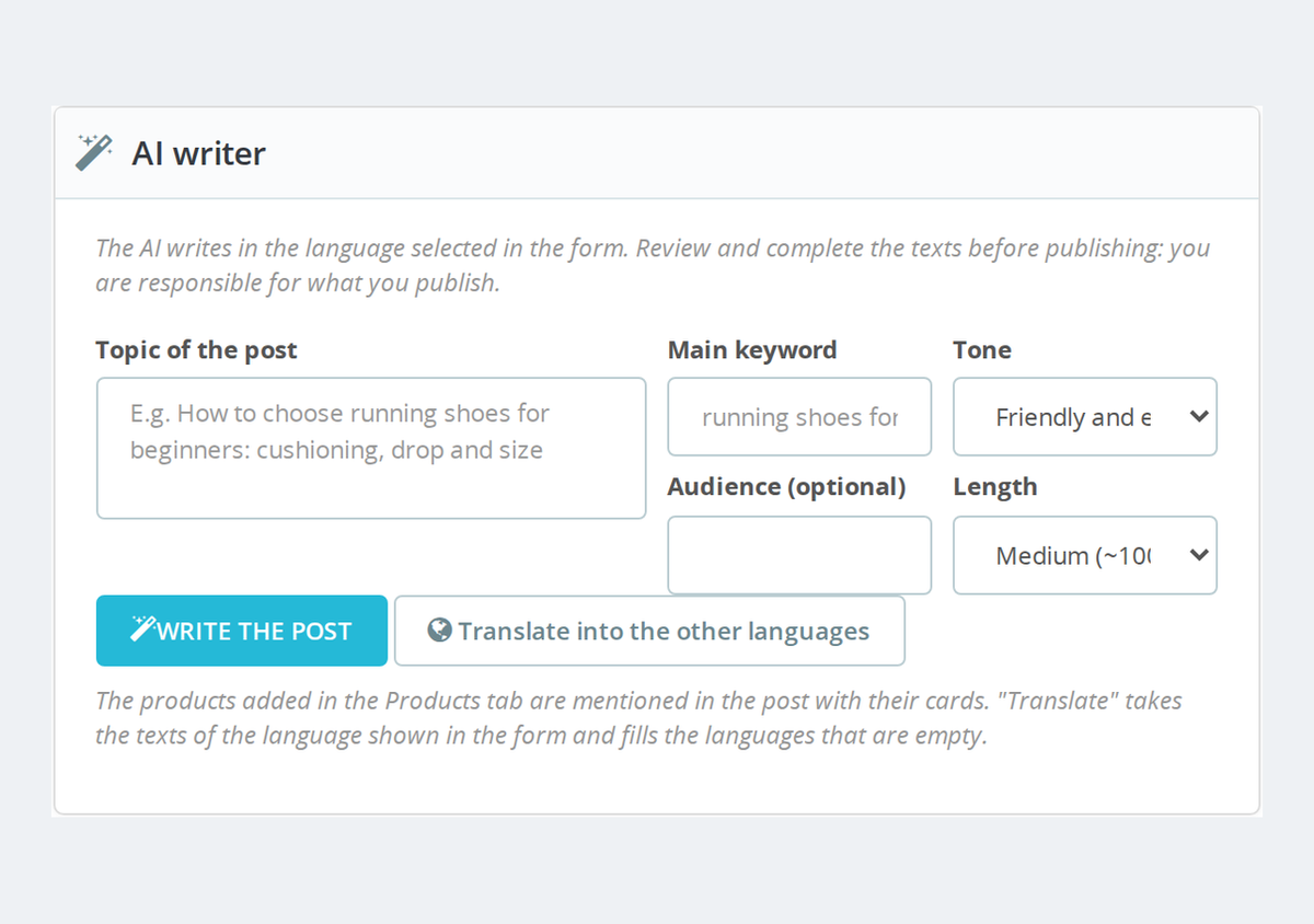 Blog AI writer with ChatGPT, Claude or Gemini