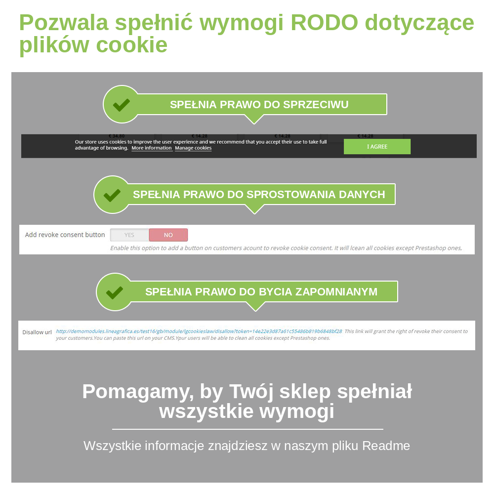 Moduł PrestaShop zgodny z RODO: prawo do sprzeciwu, sprostowania i usunięcia plików cookie