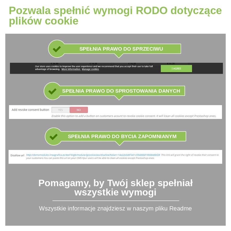 Moduł PrestaShop zgodny z RODO: prawo do sprzeciwu, sprostowania i usunięcia plików cookie
