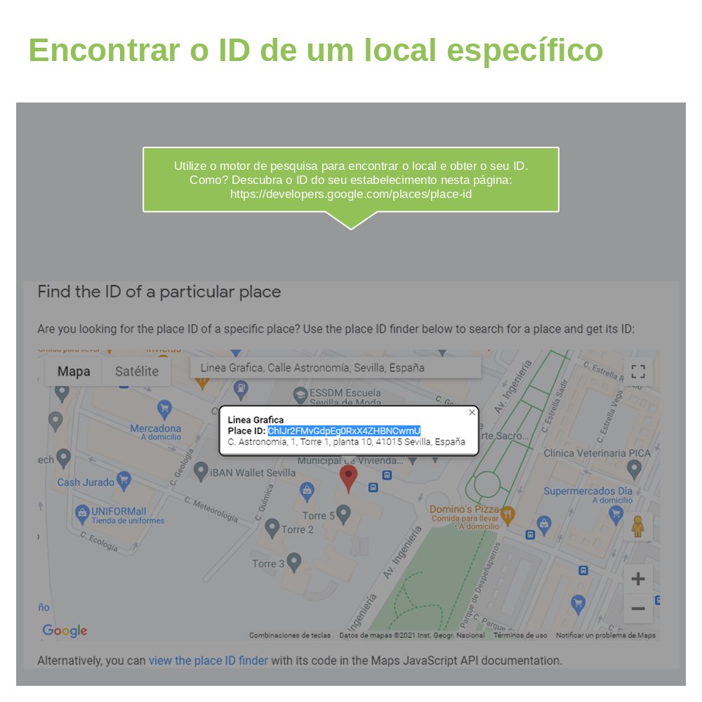 Como encontrar o Google Place ID do seu negócio com o localizador do Google