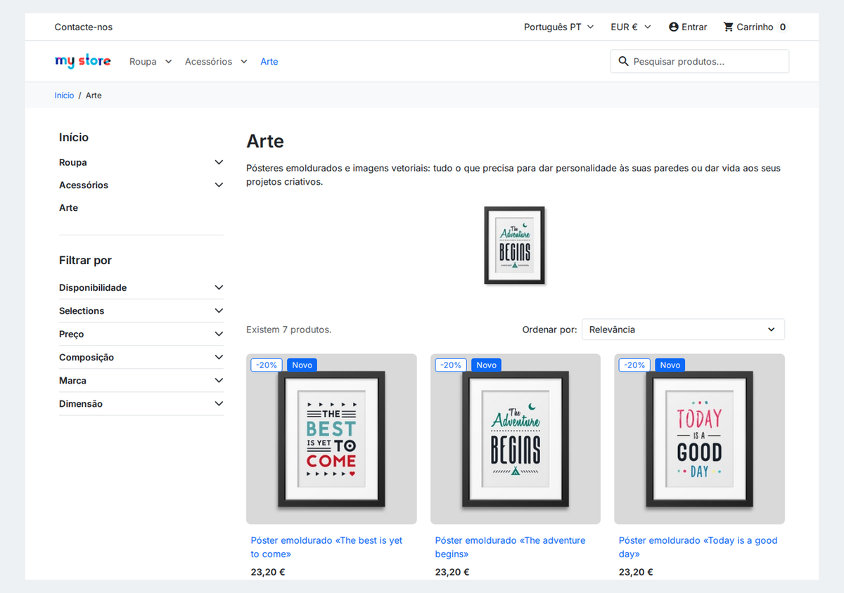 Preço Omnibus dos últimos 30 dias na listagem de produtos em promoção do PrestaShop