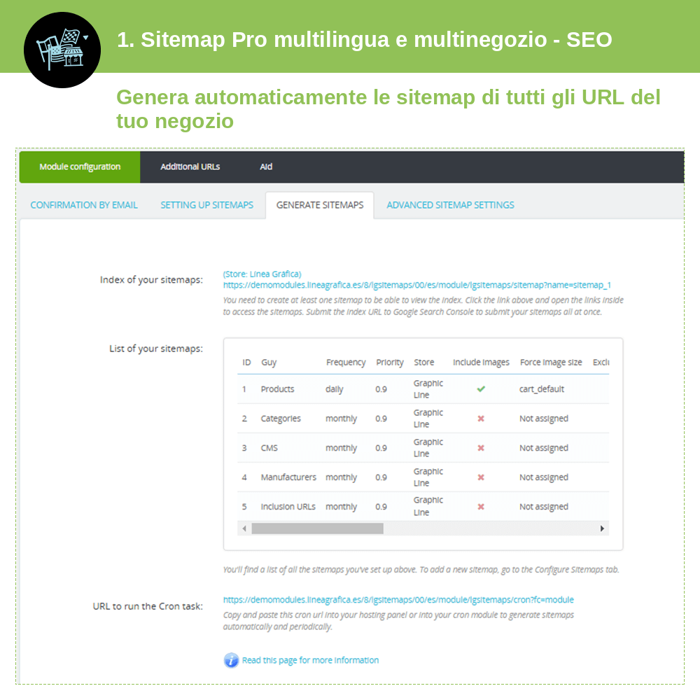 PACK SEO: 3 moduli PrestaShop al prezzo di 2 – schermata 1
