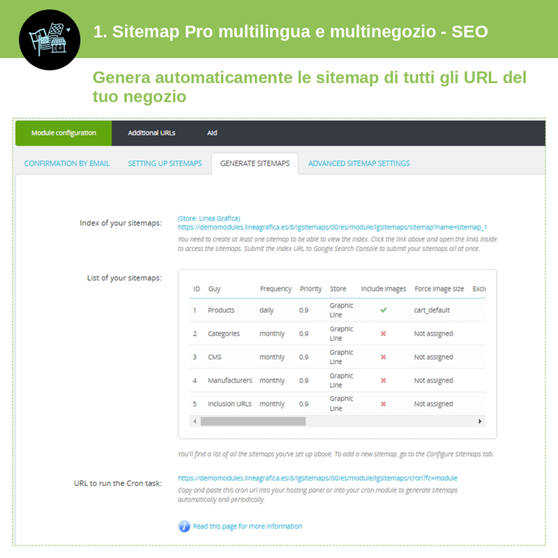 PACK SEO: 3 moduli PrestaShop al prezzo di 2 – schermata 1