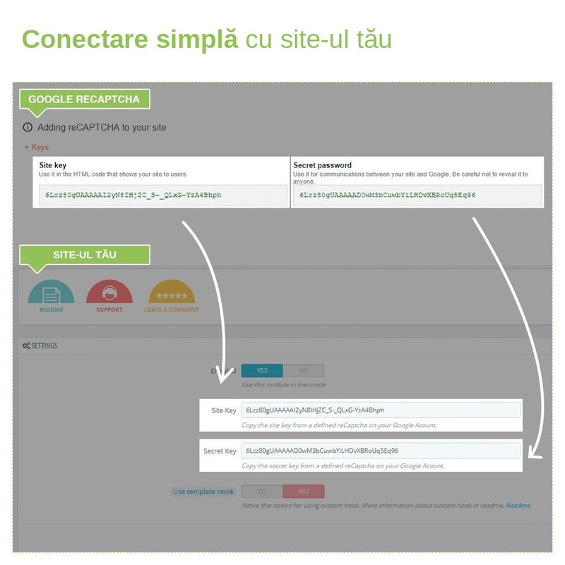 Modul Prestashop Captcha – reCaptcha – Protecție anti-spam – captură 3