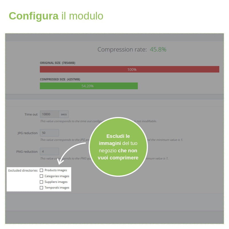 Modulo PrestaShop Compressione Immagini – Massima velocità – schermata 3