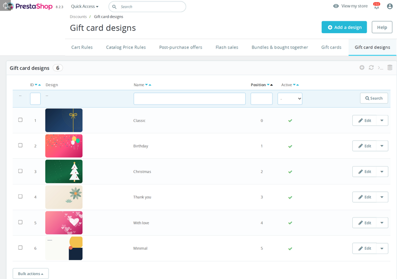 Modèles de cartes cadeaux PrestaShop : ajoutez le vôtre