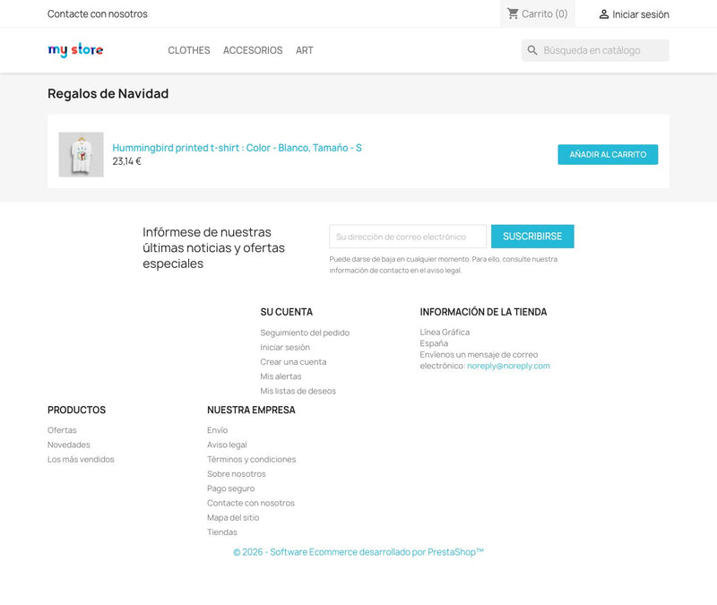 Lista de deseos compartida por enlace