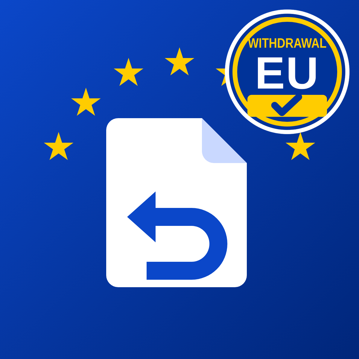 Icono de la app LG EU Withdrawal Button & Form para Shopify · EU Ready