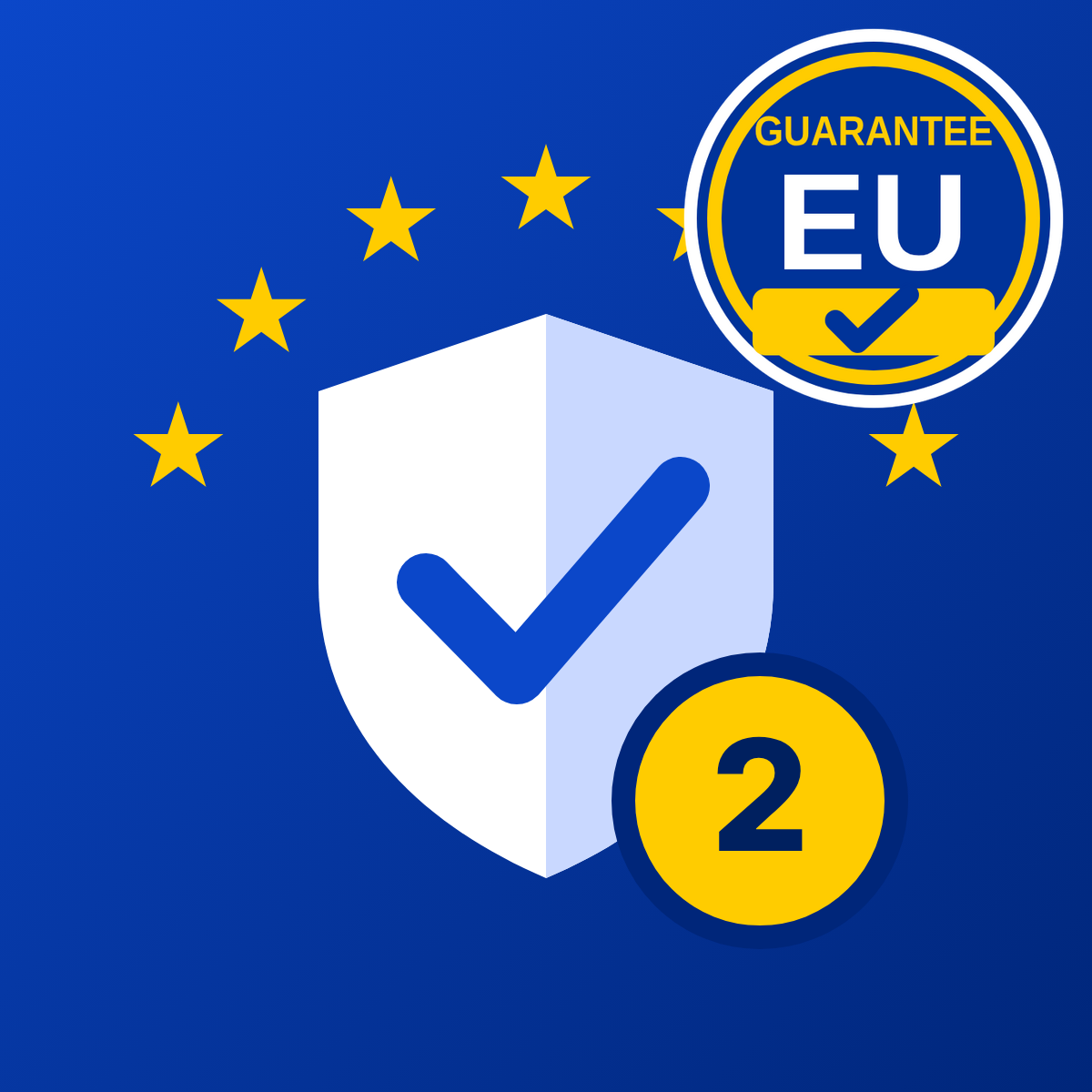 Icono de la app LG EU Guarantee de garantía legal UE para Shopify · EU Ready