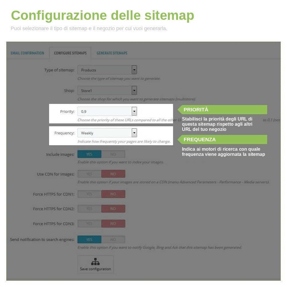 Modulo PrestaShop Sitemap XML Google Pro – schermata 2