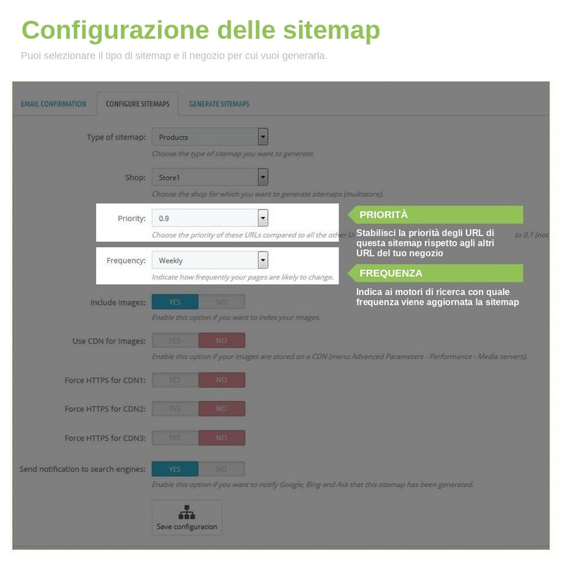 Modulo PrestaShop Sitemap XML Google Pro – schermata 2