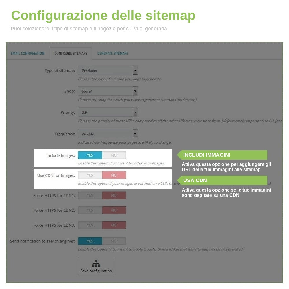 Modulo PrestaShop Sitemap XML Google Pro – schermata 3