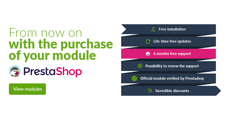 From now on with the purchase of your module